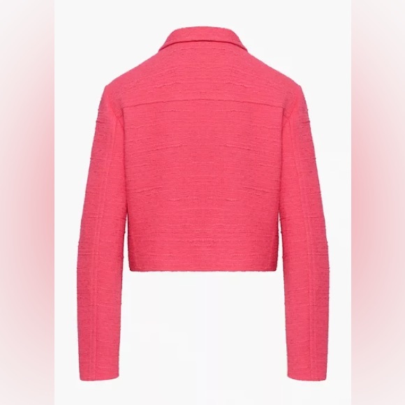 NWT Aritzia Babaton Frances pink blazer tweed jacket size xxs 00 - Picture 2 of 4